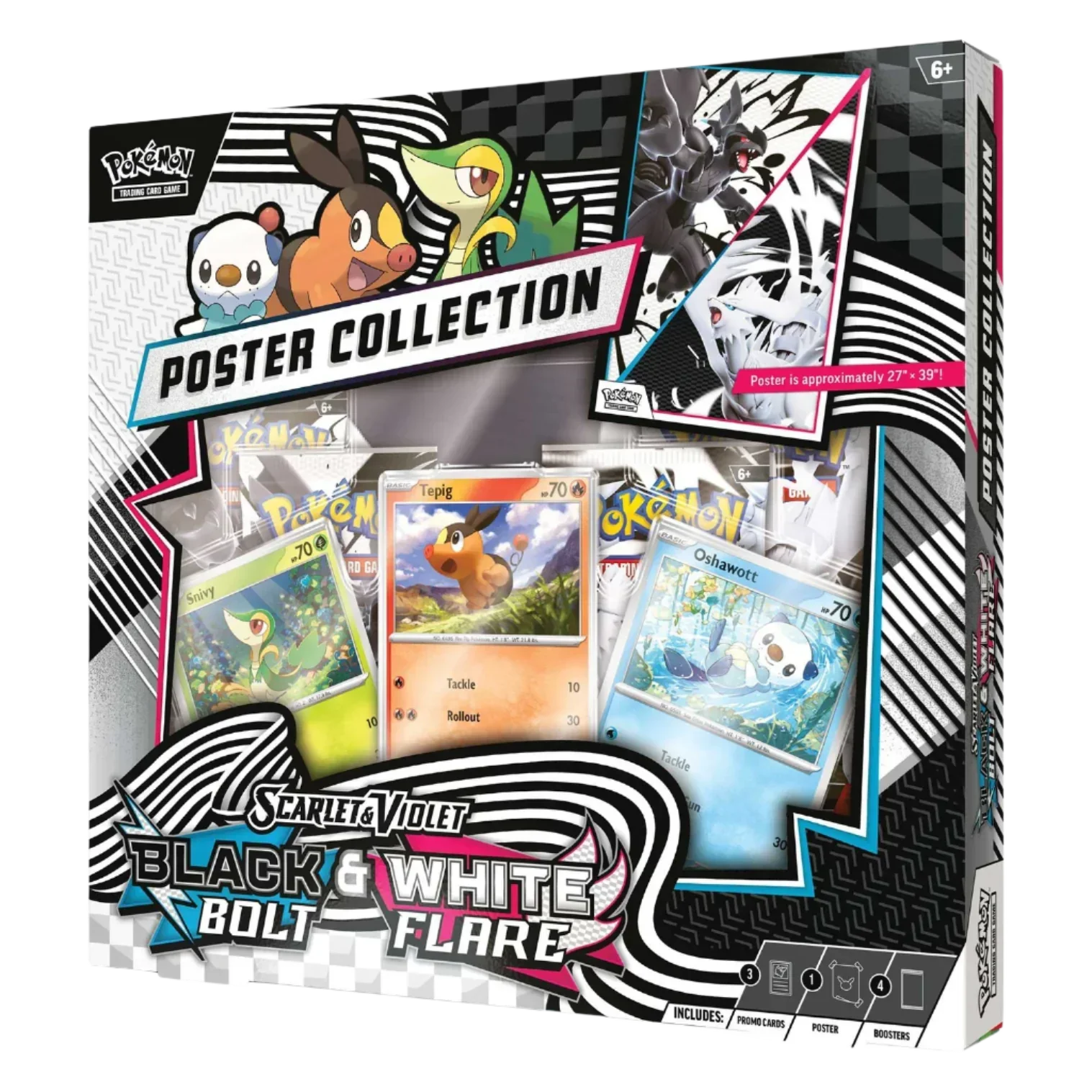 Pokemon TCG - Scarlet & Violet - Black Bolt & White Flare - Unova Poster Collection:圖片 2