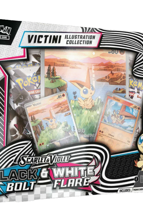 Pokemon TCG - Scarlet & Violet - Black Bolt & White Flare - Unova Victini Illustration Collection Box
